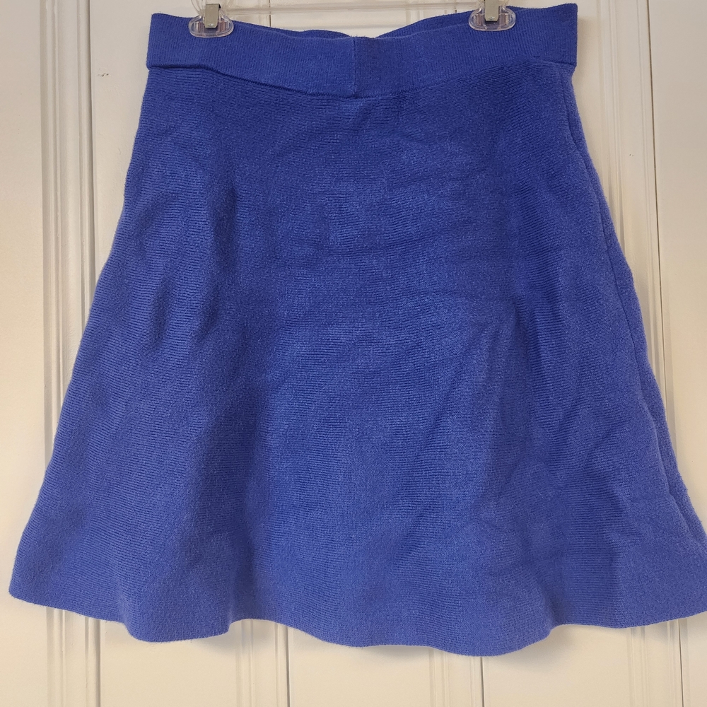 Ann Taylor L Vibrant Blue A-Line Skirt